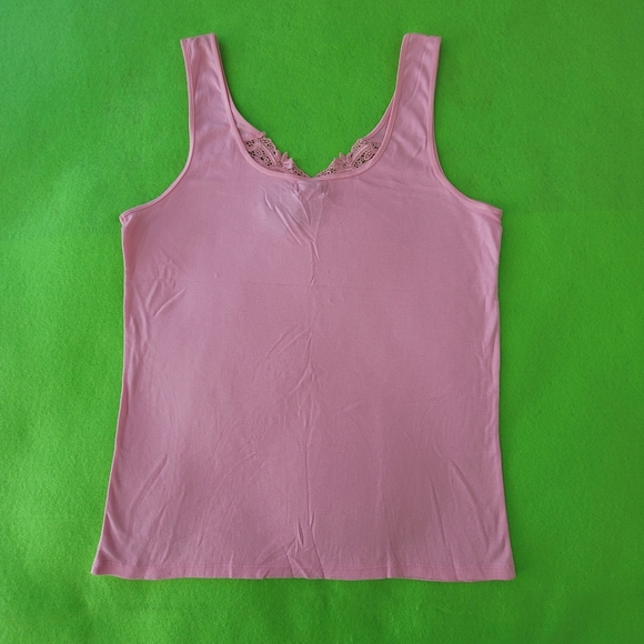 Nordstrom Intimates Women Lingerie Tank Top XL Vintage Pink - Picture 4 of 9